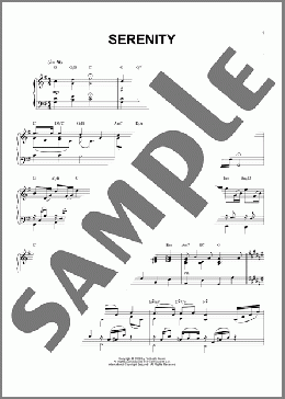 Serenity(David Foster) 楽譜 ピアノ（ソロ） ダウンロード