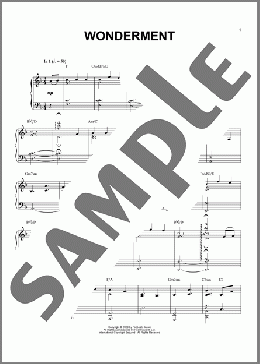 Wonderment(David Foster) 楽譜 ピアノ（ソロ） ダウンロード