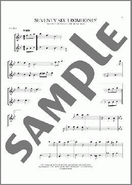 Seventy Six Trombones(Meredith Willson) 楽譜 その他 ダウンロード