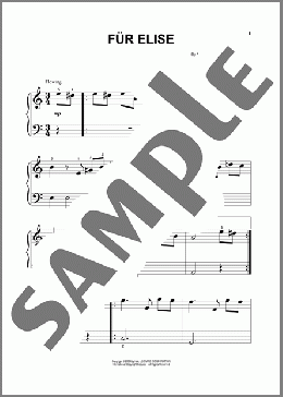 Fur Elise, WoO 59(Ludwig Van Beethoven) 楽譜 その他 ダウンロード