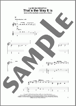 That's The Way It Is (from Red Dead Redemption II)(Daniel Lanois/Rocco DeLuca/Daniel Lanois and Rocco DeLuca) 楽譜 ギター（その他） ダウンロード
