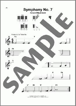Symphony No. 7 In A Major, Second Movement (Allegretto)(Ludwig van Beethoven) 楽譜 ピアノ（ソロ） ダウンロード