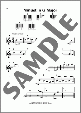 Minuet In G Major(Ludwig van Beethoven) 楽譜 ピアノ（ソロ） ダウンロード