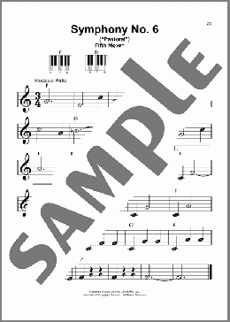 Symphony No. 6 In F Major (”Pastoral”), First Movement Excerpt(Ludwig van Beethoven) 楽譜 ピアノ（ソロ） ダウンロード