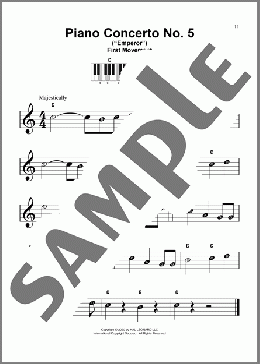 Piano Concerto No. 5 In E-flat Major (”Emperor”)(Ludwig van Beethoven) 楽譜 ピアノ（ソロ） ダウンロード