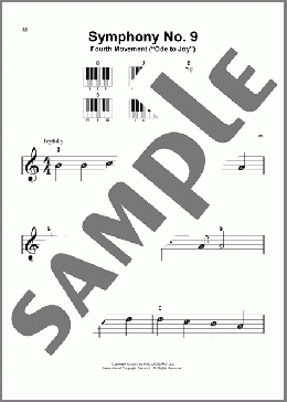 Symphony No. 9, Fourth Movement(Ludwig van Beethoven) 楽譜 ピアノ（ソロ） ダウンロード
