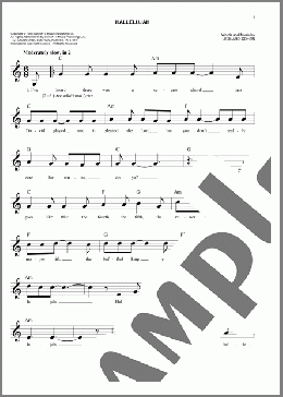Hallelujah(Leonard Cohen) 楽譜 その他 ダウンロード