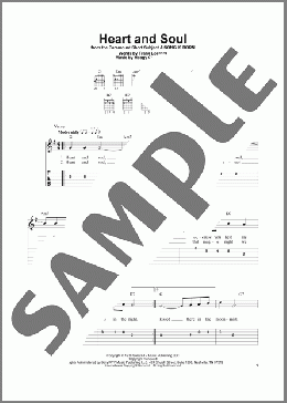 Heart And Soul(Frank Loesser/Hoagy Carmichael) 楽譜 ギター（ソロ） ダウンロード