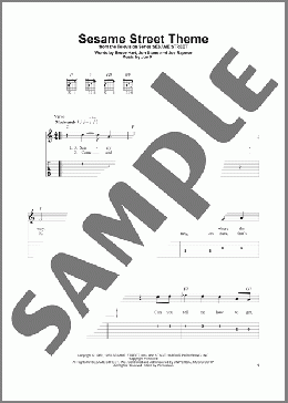 Sesame Street Theme(Jon Stone) 楽譜 ギター（ソロ） ダウンロード