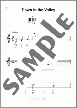 Down In The Valley(Traditional American Folksong) 楽譜 ピアノ（ソロ） ダウンロード
