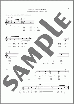 Seventy Six Trombones (from The Music Man)(Meredith Willson) 楽譜 その他 ダウンロード
