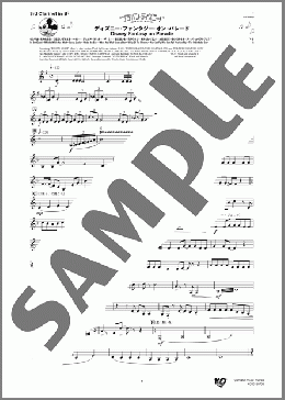 ディズニー・ファンタジー・オン・パレード(3rd Clarinet in B♭)(Alan Menken/Frank Churchill/Leigh Harline/Peter Ilich Tchaikovsky/Sammy Fain/Al Hoffman/Jerry Livingston/Mack David/Richard M.Sherman/Robert B.Sherman) 楽譜 吹奏楽（パート） ダウンロード