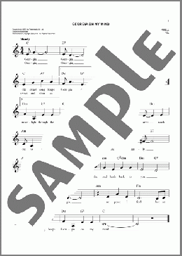 Georgia On My Mind(Ray Charles/Willie Nelson) 楽譜 その他 ダウンロード