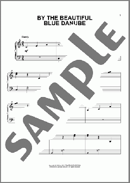 By The Beautiful Blue Danube(Johann Strauss, Jr.) 楽譜 ピアノ（ソロ） ダウンロード