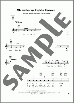 Strawberry Fields Forever(The Beatles) 楽譜 ウクレレ（弾き語り） ダウンロード