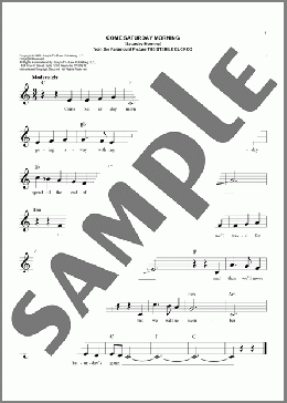 Come Saturday Morning (Saturday Morning)(The Sandpipers) 楽譜 その他 ダウンロード