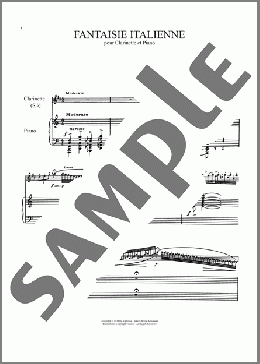 Fantaisie Italienne(Eugene Bozza) 楽譜 その他 ダウンロード