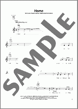 Home(Phillip Phillips) 楽譜 ウクレレ（弾き語り） ダウンロード