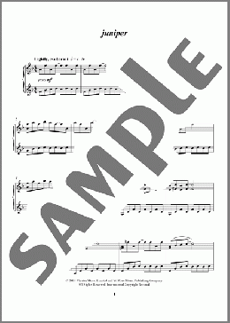 juniper(Rachel Portman) 楽譜 ピアノ（ソロ） ダウンロード