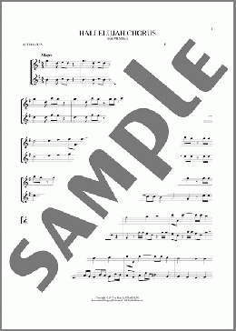 Hallelujah Chorus(George Frideric Handel) 楽譜 アルトサックス（ソロ） ダウンロード