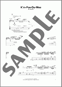 K'm-Pee-Du-Wee(Steve Vai) 楽譜 ギター（ソロ） ダウンロード