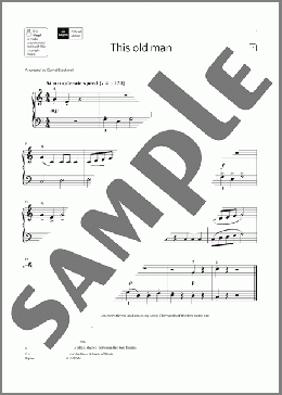 This old man (Grade Initial, list A3, from the ABRSM Piano Syllabus 2021 & 2022)(Trad. English) 楽譜 ピアノ（ソロ） ダウンロード