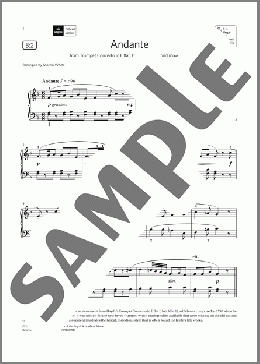 Andante (Grade 3, list B2, from the ABRSM Piano Syllabus 2021 & 2022)(Joseph Haydn) 楽譜 ピアノ（ソロ） ダウンロード