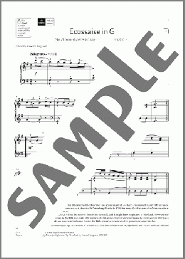 Ecossaise in G (Grade 2, list A3, from the ABRSM Piano Syllabus 2021 & 2022)(J. W. Hassler) 楽譜 ピアノ（ソロ） ダウンロード