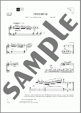 Innocence (Grade 3, list A2, from the ABRSM Piano Syllabus 2021 & 2022)(J. F. Burgmuller) 楽譜 ピアノ（ソロ） ダウンロード