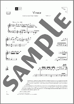 Vivace (Grade 7, list A3, from the ABRSM Piano Syllabus 2021 & 2022)(G. P. Telemann) 楽譜 ピアノ（ソロ） ダウンロード
