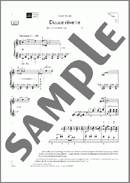 Douce reverie (Grade 5, list B3, from the ABRSM Piano Syllabus 2021 & 2022)(Pyotr Il'yich Tchaikovsky) 楽譜 ピアノ（ソロ） ダウンロード