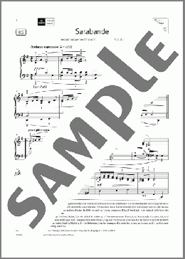 Sarabande (Grade 7, list B2, from the ABRSM Piano Syllabus 2021 & 2022)(Edvard Grieg) 楽譜 ピアノ（ソロ） ダウンロード