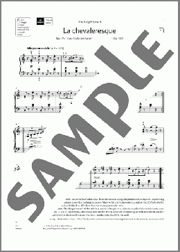 La chevaleresque (Grade 5, list A1, from the ABRSM Piano Syllabus 2021 & 2022)(J. F. Burgmuller) 楽譜 ピアノ（ソロ） ダウンロード