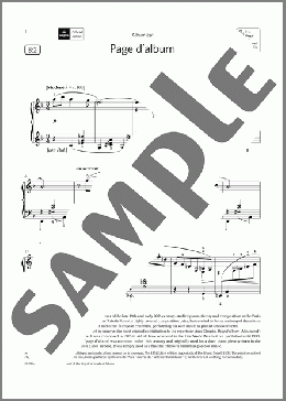 Page d'album (Grade 6, list B2, from the ABRSM Piano Syllabus 2021 & 2022)(Claude Debussy) 楽譜 ピアノ（ソロ） ダウンロード