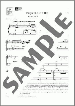 Bagatelle in E flat (Grade 7, list A2, from the ABRSM Piano Syllabus 2021 & 2022)(Ludwig van Beethoven) 楽譜 ピアノ（ソロ） ダウンロード