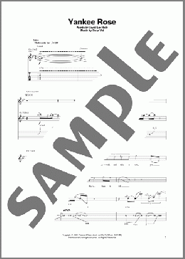 Yankee Rose(Steve Vai/David Lee Roth) 楽譜 ギター（ソロ） ダウンロード