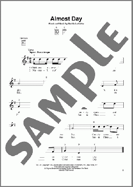 Almost Day(Huddie Ledbetter) 楽譜 ウクレレ（弾き語り） ダウンロード