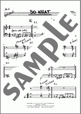 So What(Miles Davis) 楽譜 その他 ダウンロード
