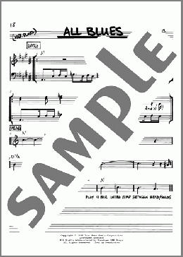 All Blues(Miles Davis/John Coltrane) 楽譜 その他 ダウンロード