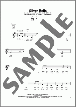 Silver Bells(Ray Evans/Jay Livingston/Jay Livingston & Ray Evans) 楽譜 ウクレレ（弾き語り） ダウンロード