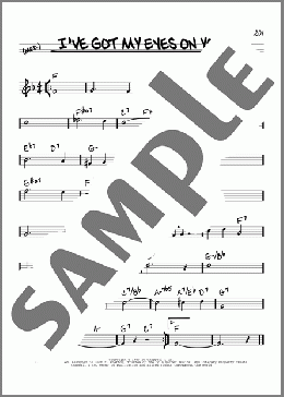 I've Got My Eyes On You(Cole Porter) 楽譜 その他 ダウンロード