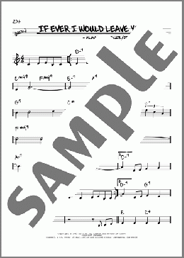 If Ever I Would Leave You(Lerner & Loewe/Alan Jay Lerner/Frederick Loewe) 楽譜 その他 ダウンロード