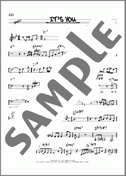 It's You(David Sanborn) 楽譜 その他 ダウンロード