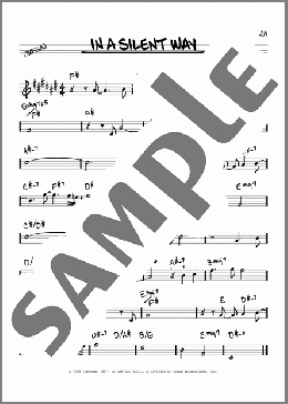 In A Silent Way(Josef Zawinul) 楽譜 その他 ダウンロード
