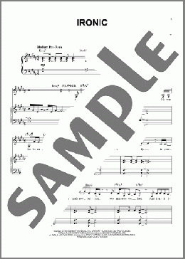Ironic (from Jagged Little Pill The Musical)(Alanis Morissette) 楽譜 ピアノ & ボーカル ダウンロード