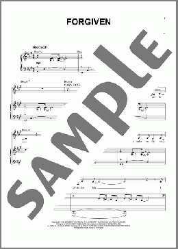 Forgiven (from Jagged Little Pill The Musical)(Alanis Morissette) 楽譜 ピアノ & ボーカル ダウンロード