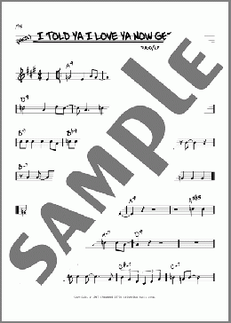 I Told Ya I Love Ya Now Get Out(Herb Ellis/John Frigo/Lou Carter) 楽譜 その他 ダウンロード