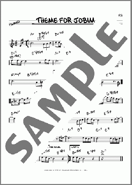 Theme For Jobim(Gerry Mulligan) 楽譜 その他 ダウンロード