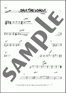 Only The Lonely(Sammy Cahn/James Van Heusen/James Van Heusen and Sammy Cahn) 楽譜 その他 ダウンロード
