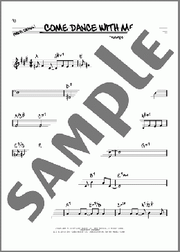 Come Dance With Me(Sammy Cahn/James Van Heusen/James Van Heusen and Sammy Cahn) 楽譜 その他 ダウンロード